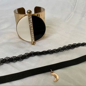 Choker Necklaces & Statement Bracelet